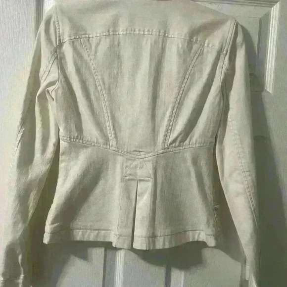 ARMANI EXCHANGE White Denim Blazer -B30 - Picture 5 of 11